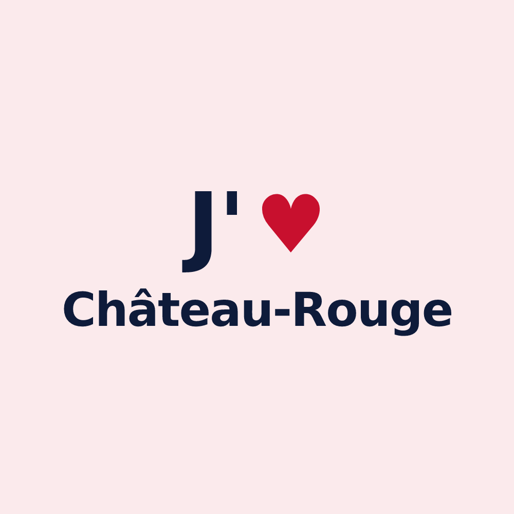 Magnet personnalisé Château-Rouge — design J'aime Château-Rouge