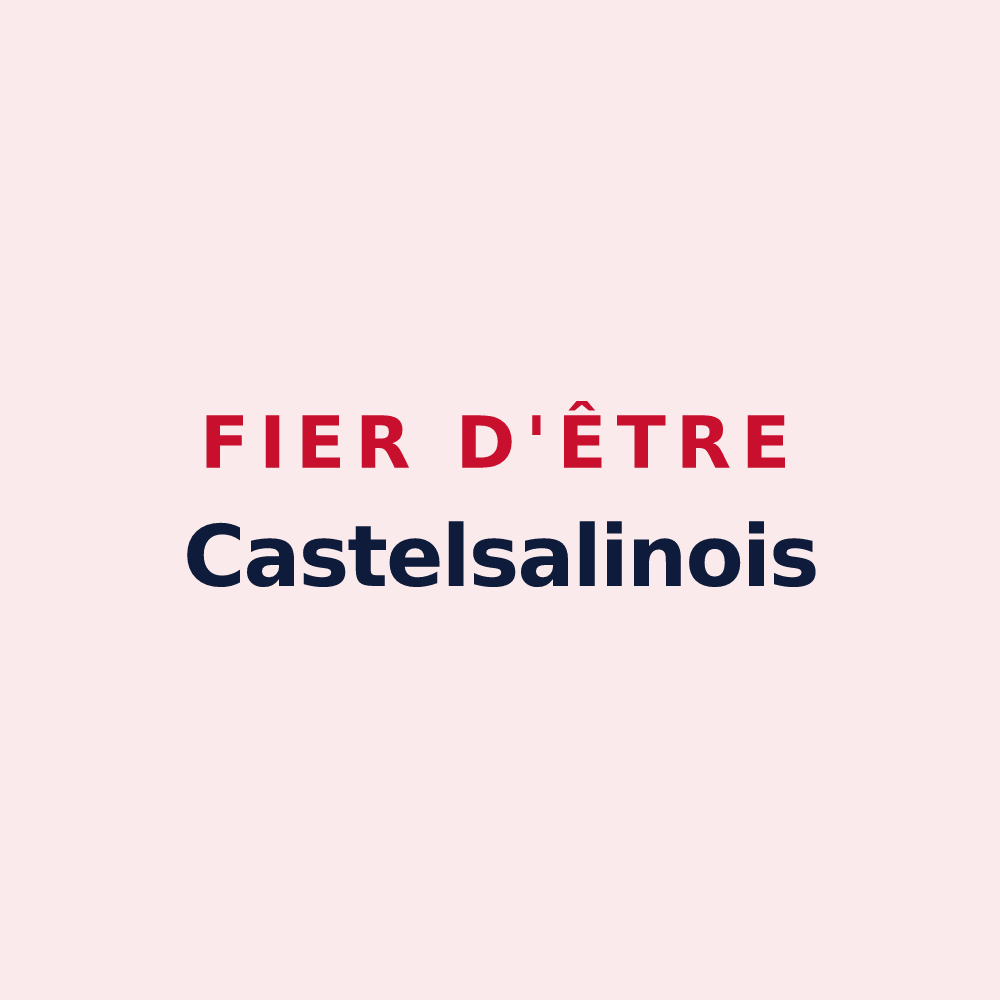 Magnet « Fier d'être Castelsalinois » — design pour Château-Salins