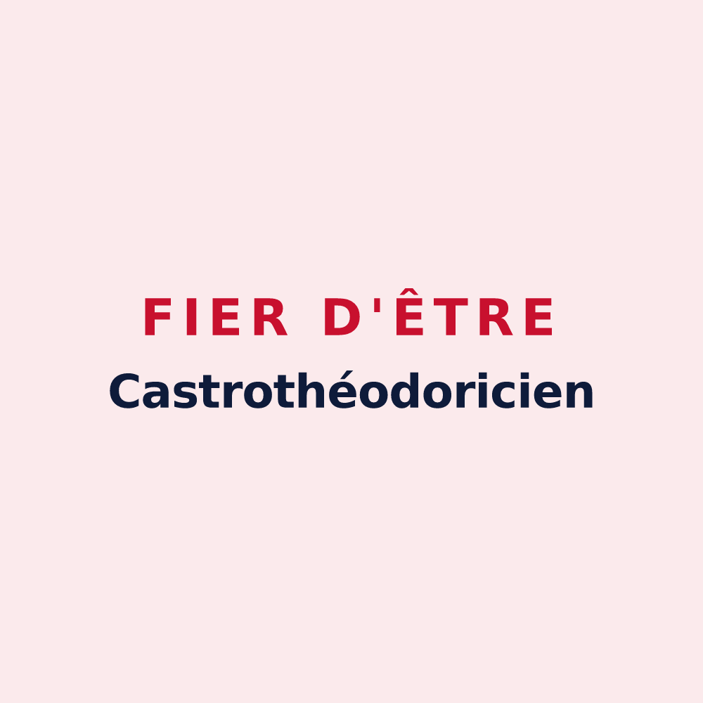 Magnet « Fier d'être Castrothéodoricien » — design pour Château-Thierry