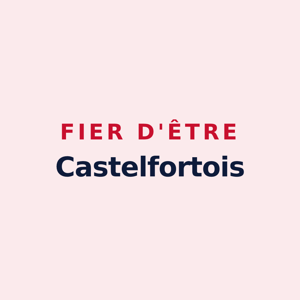 Magnet « Fier d'être Castelfortois » — design pour Châteaufort