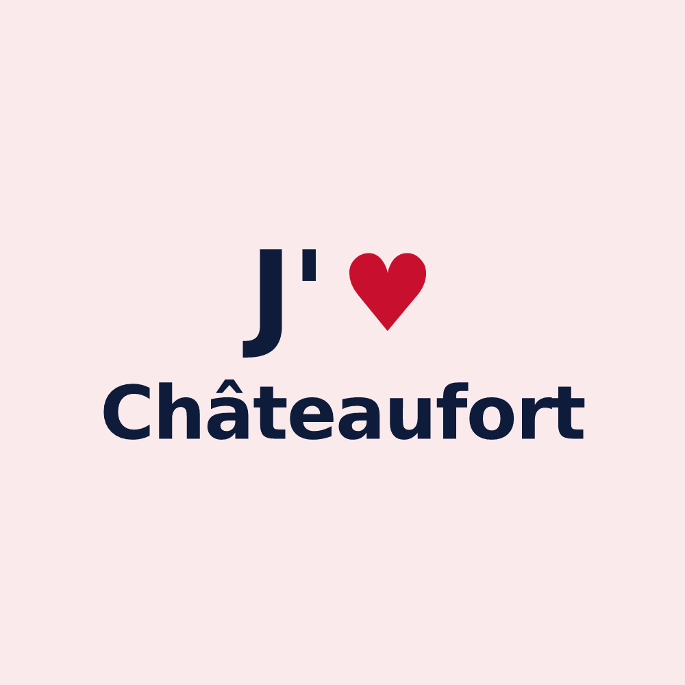 Magnet personnalisé Châteaufort — design J'aime Châteaufort