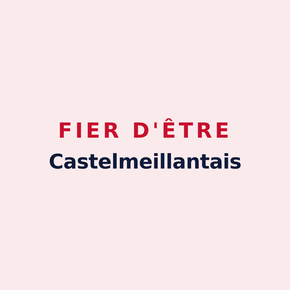 Magnet « Fier d'être Castelmeillantais » — design pour Châteaumeillant