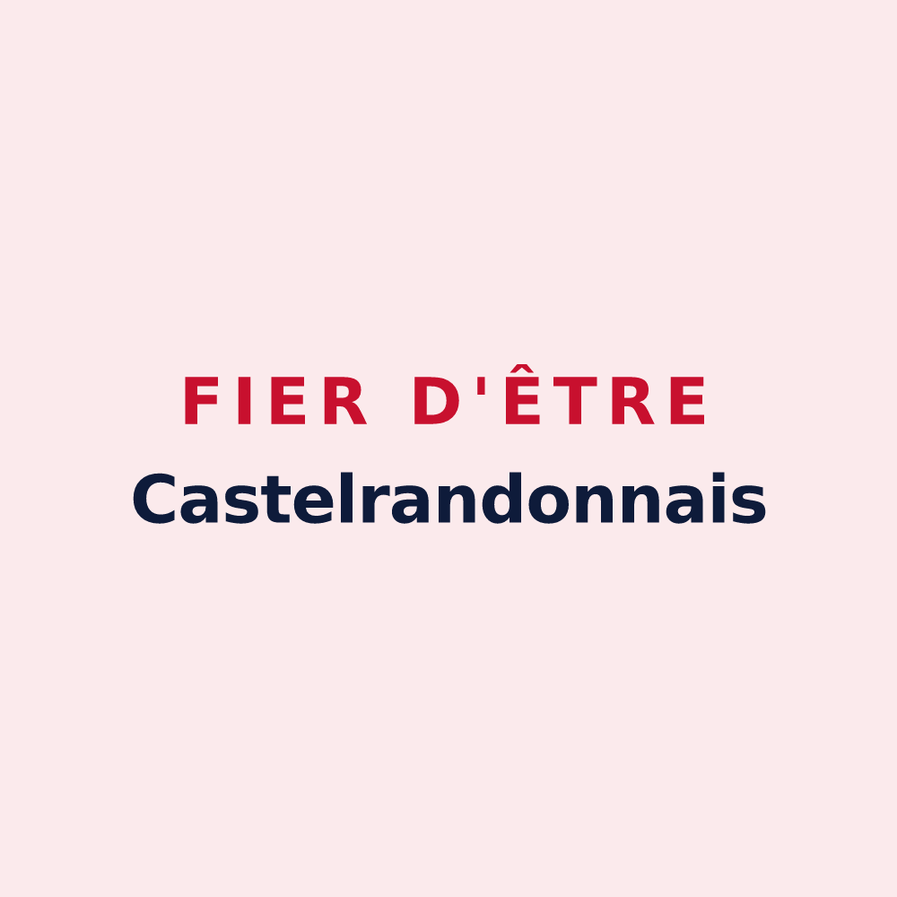 Magnet « Fier d'être Castelrandonnais » — design pour Châteauneuf-de-Randon