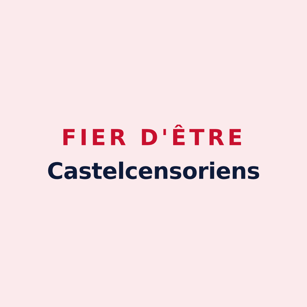 Magnet « Fier d'être Castelcensoriens » — design pour Châtel-Censoir