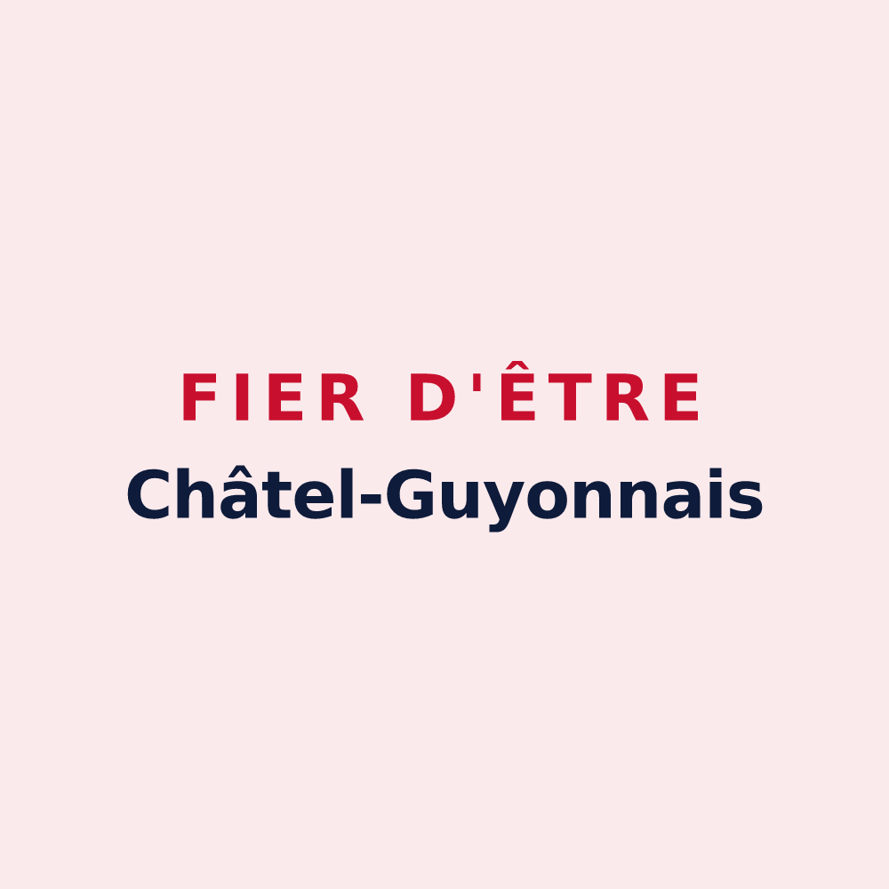 Magnet « Fier d'être Châtel-Guyonnais » — design pour Châtel-Guyon