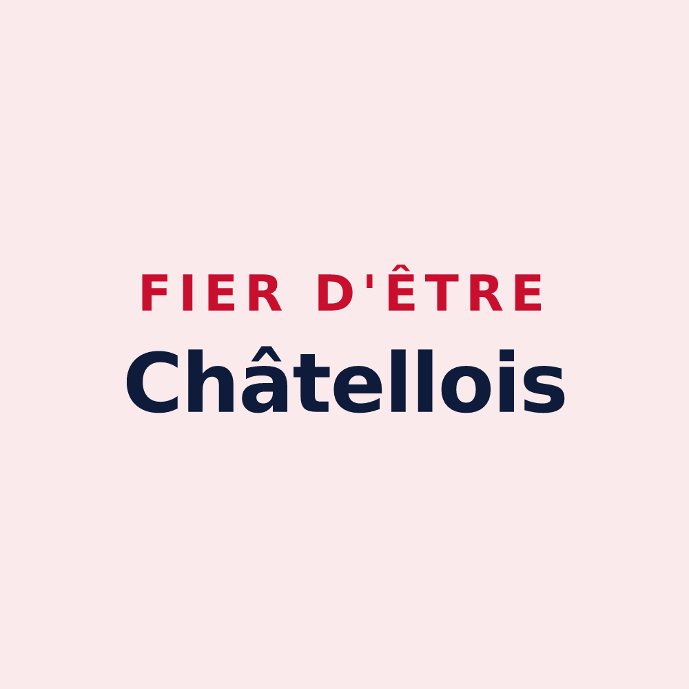 Magnet « Fier d'être Châtellois » — design pour Châtel-sur-Moselle