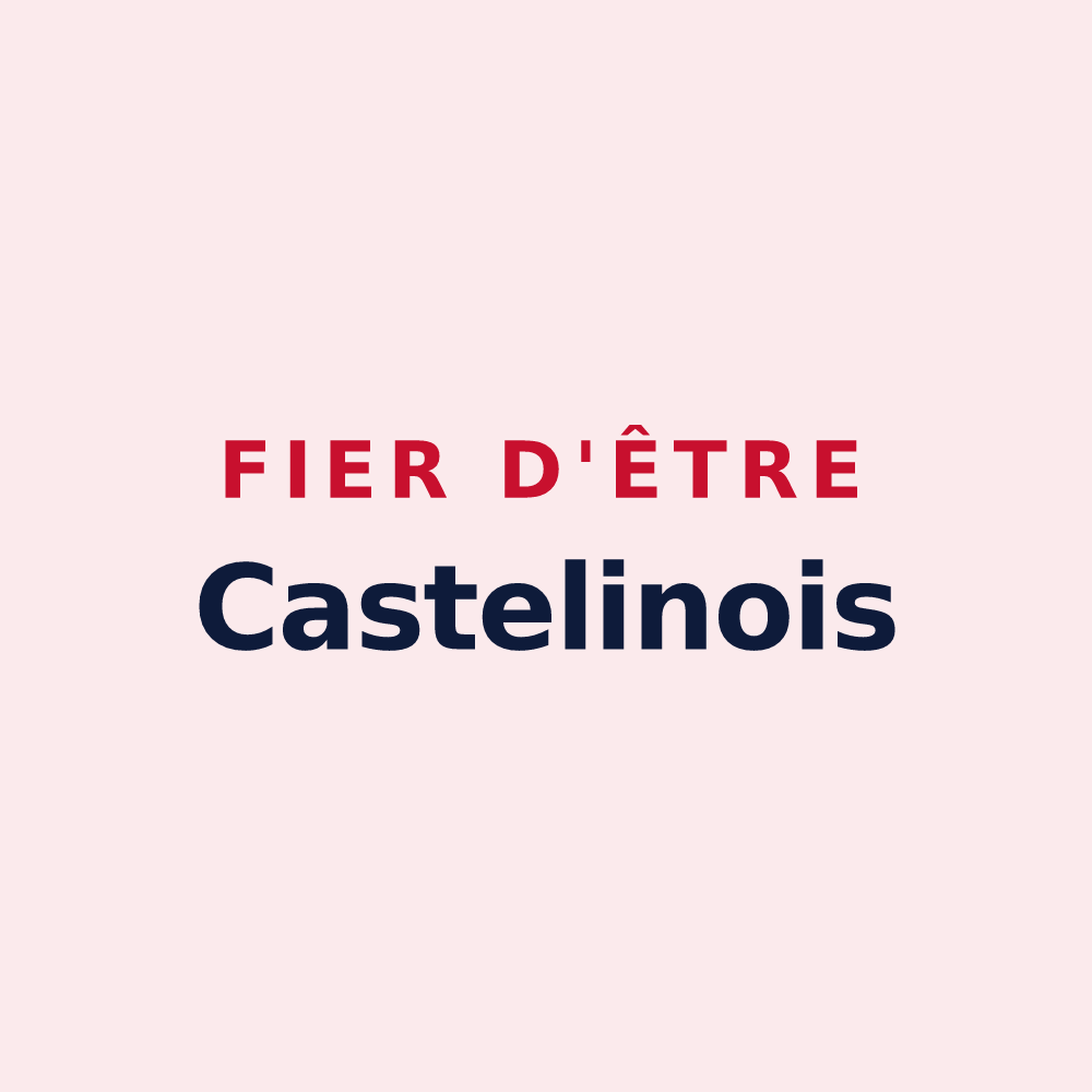 Magnet « Fier d'être Castelinois » — design pour Châtelain