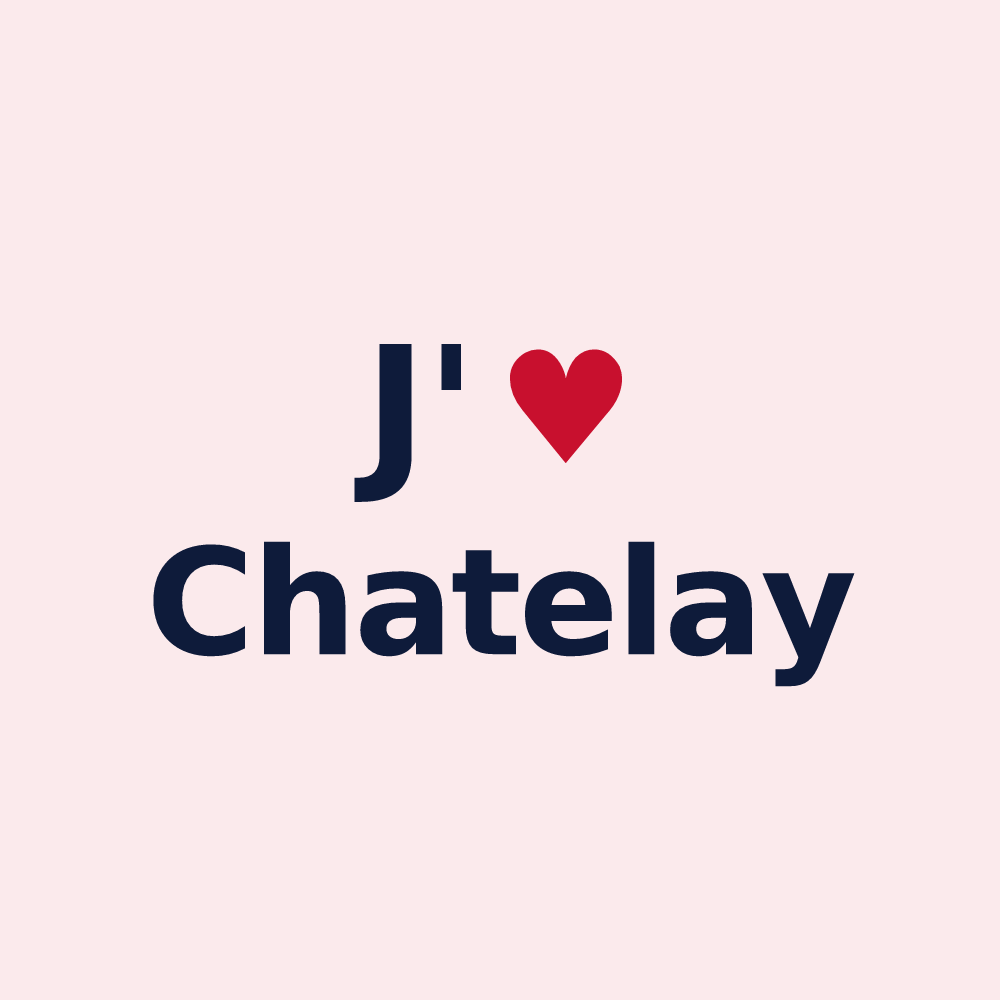 Magnet personnalisé Chatelay — design J'aime Chatelay