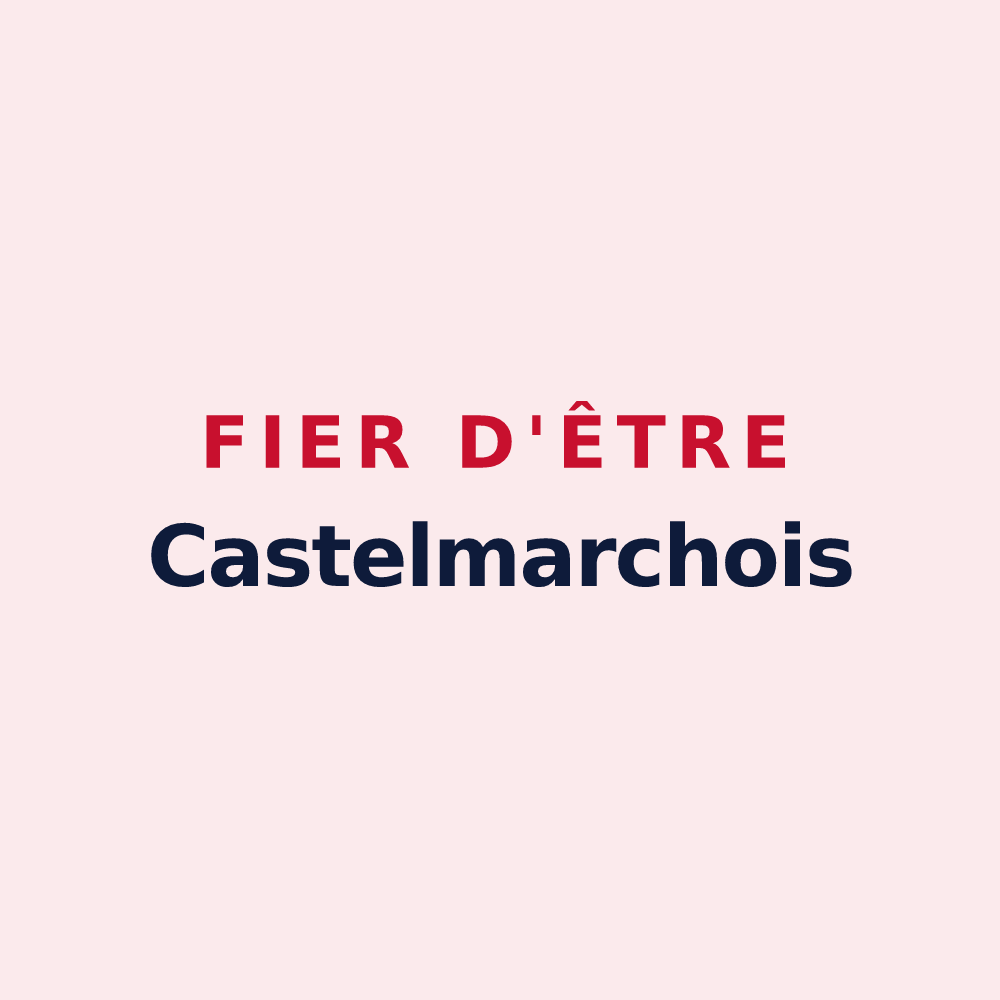 Magnet « Fier d'être Castelmarchois » — design pour Châtelus-le-Marcheix