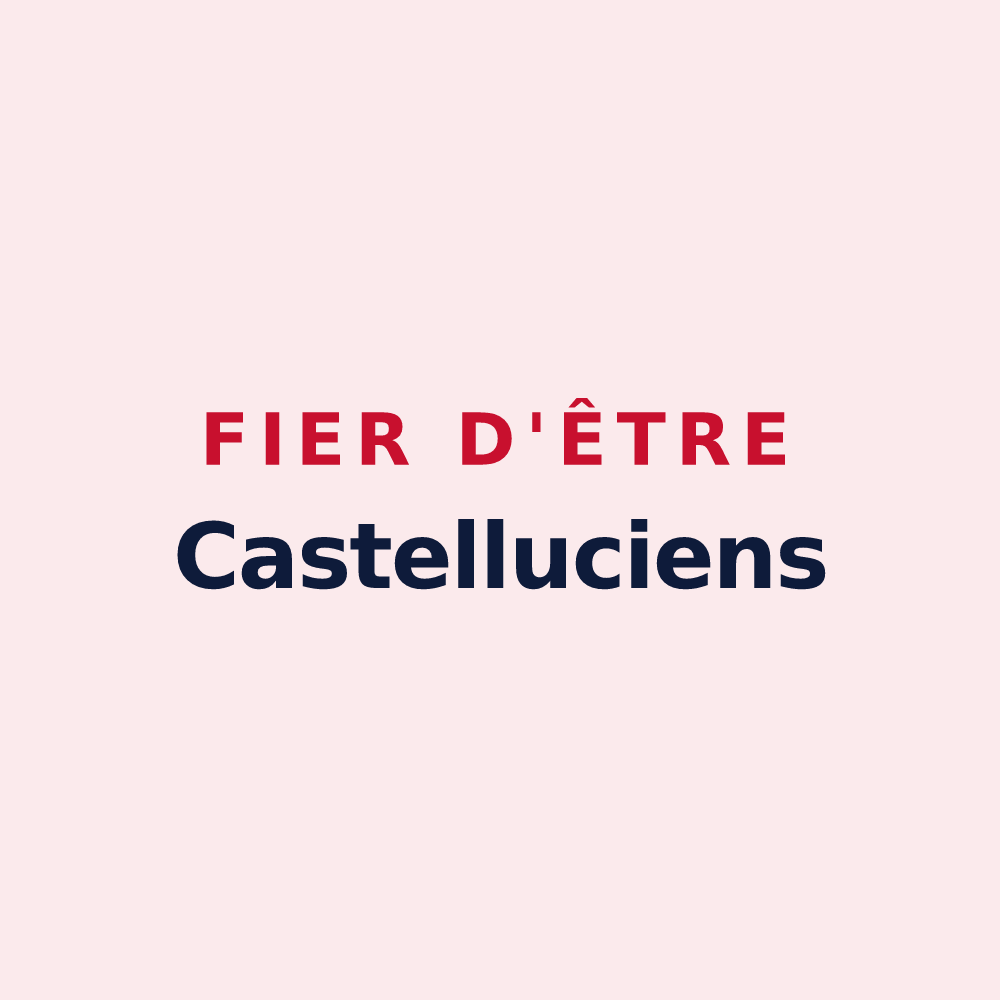 Magnet « Fier d'être Castelluciens » — design pour Châtelus-Malvaleix