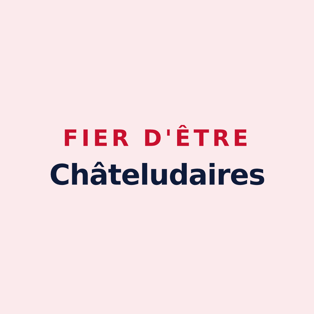 Magnet « Fier d'être Châteludaires » — design pour Châtelus
