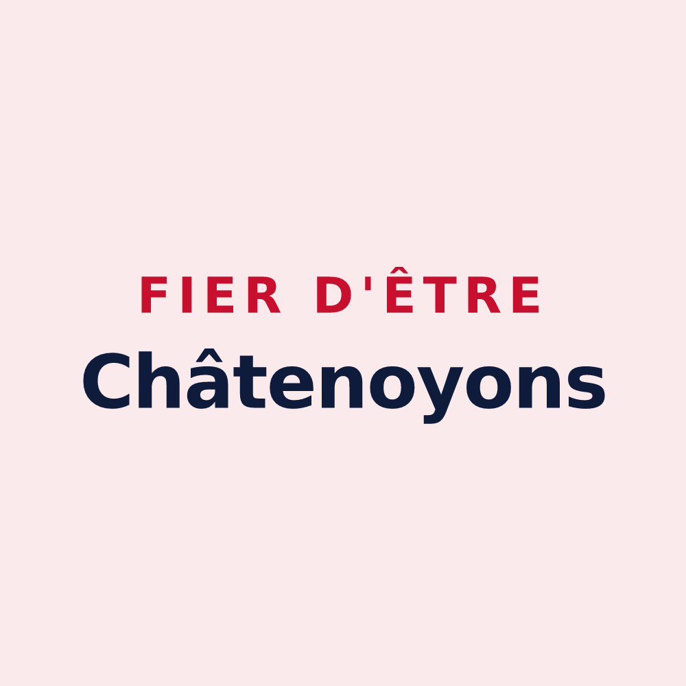Magnet « Fier d'être Châtenoyons » — design pour Châtenay