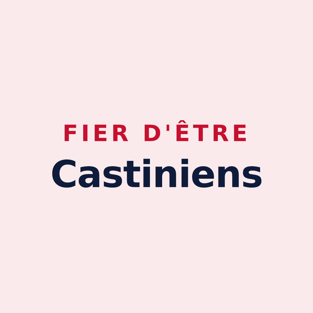 Magnet « Fier d'être Castiniens » — design pour Châtenois