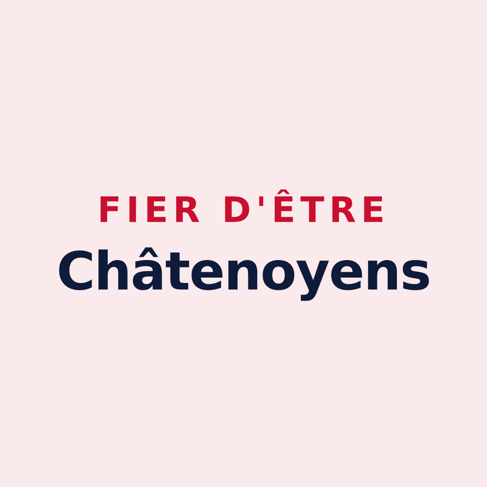 Magnet « Fier d'être Châtenoyens » — design pour Châtenoy-le-Royal