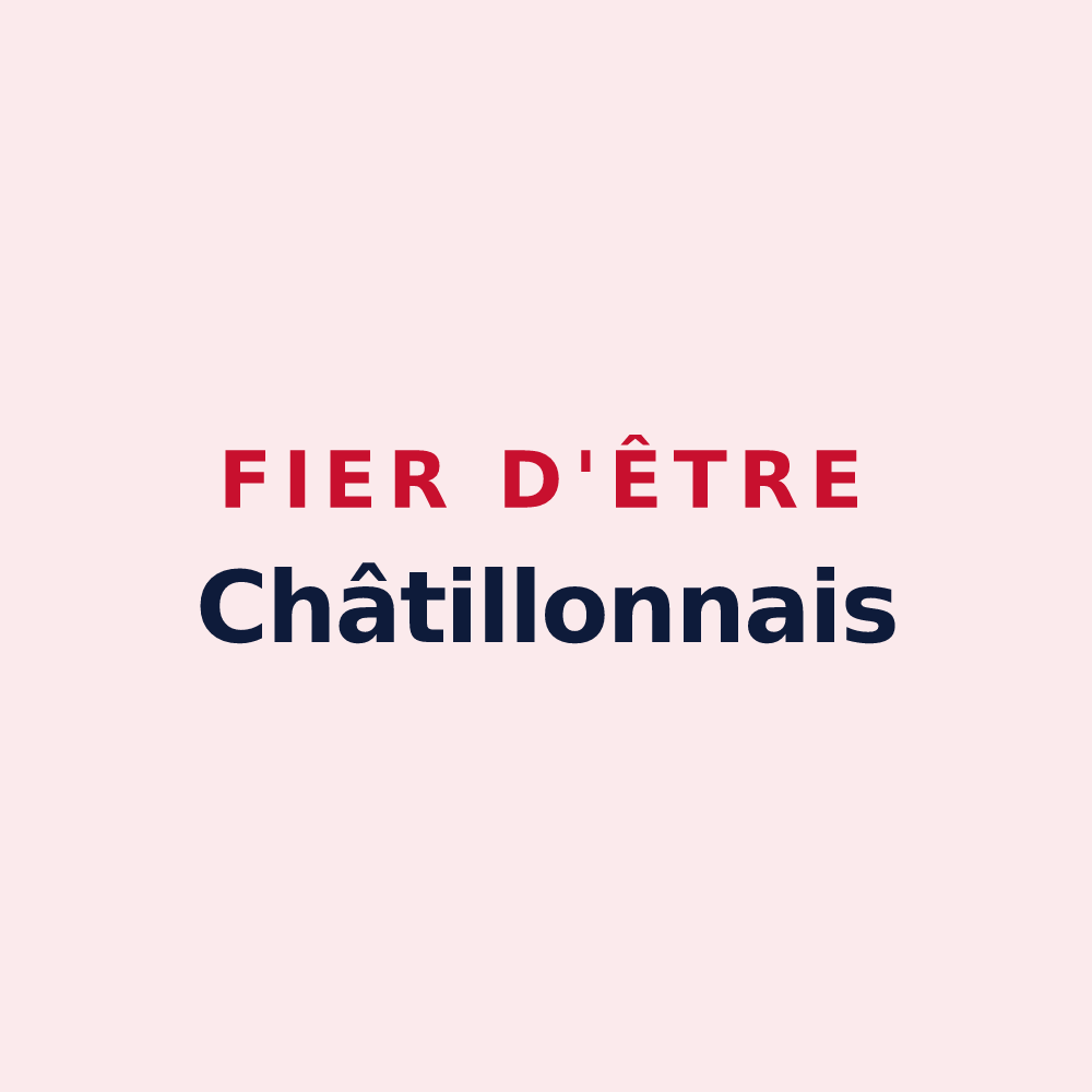 Magnet « Fier d'être Châtillonnais » — design pour Châtillon-en-Diois