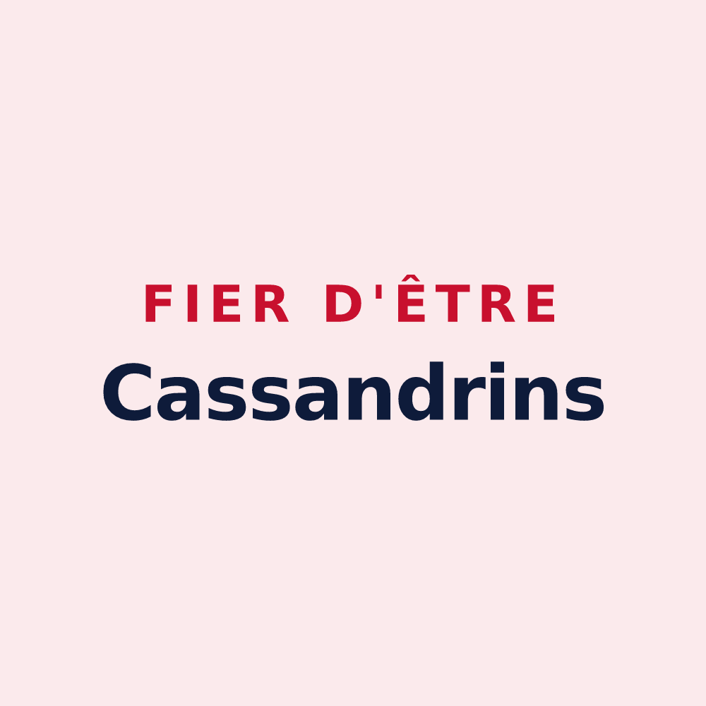 Magnet « Fier d'être Cassandrins » — design pour Châtillon-sur-Cluses