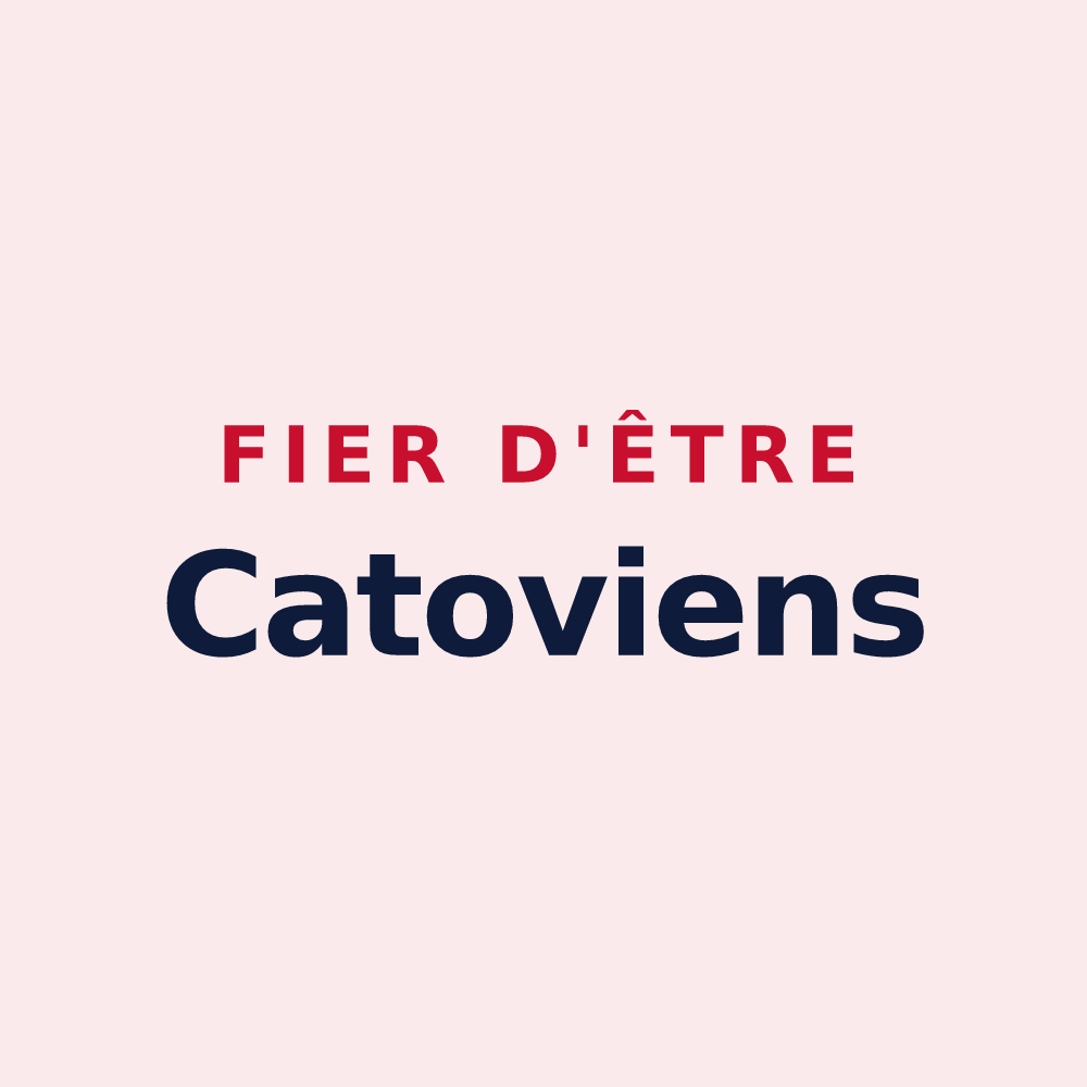Magnet « Fier d'être Catoviens » — design pour Chatou