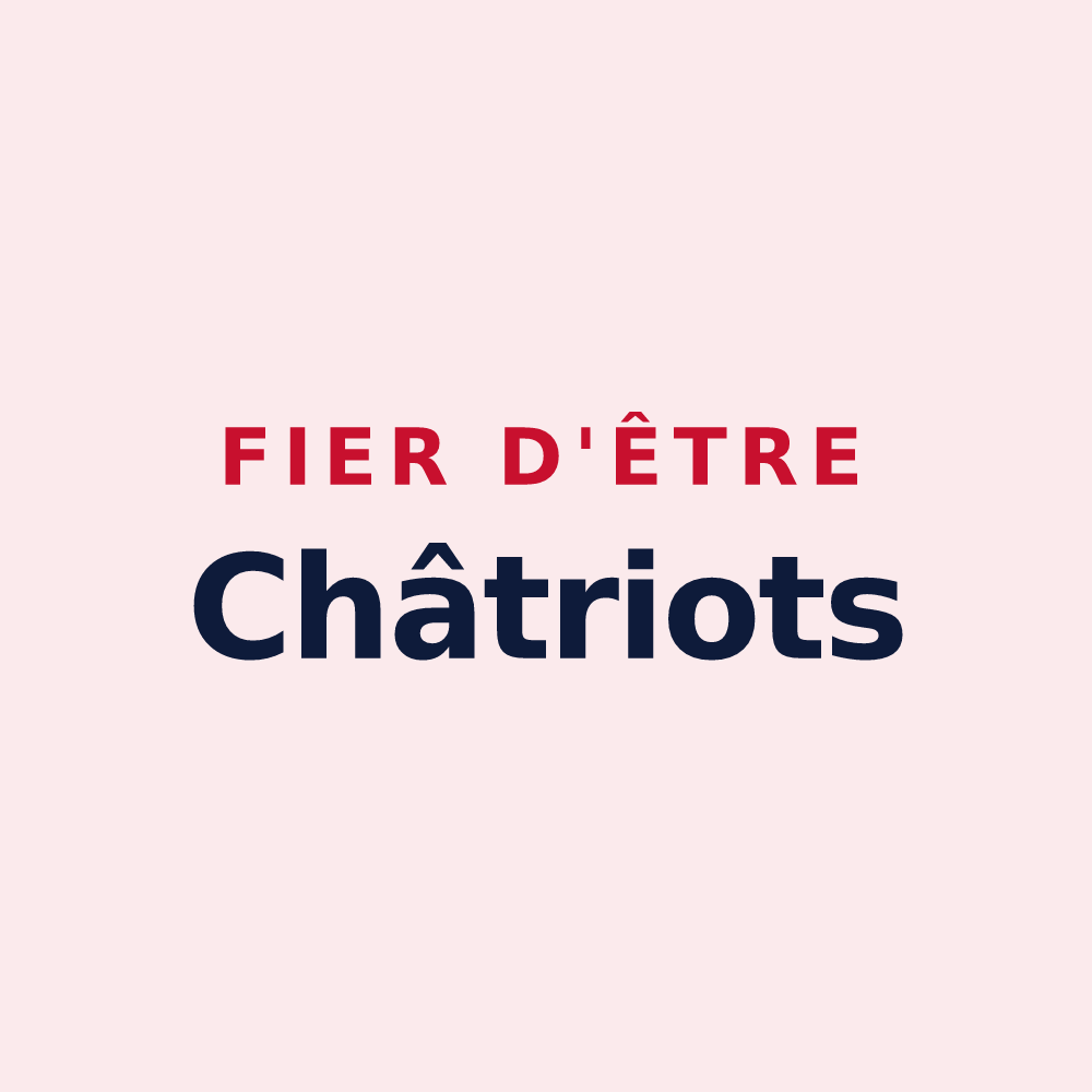 Magnet « Fier d'être Châtriots » — design pour Châtres