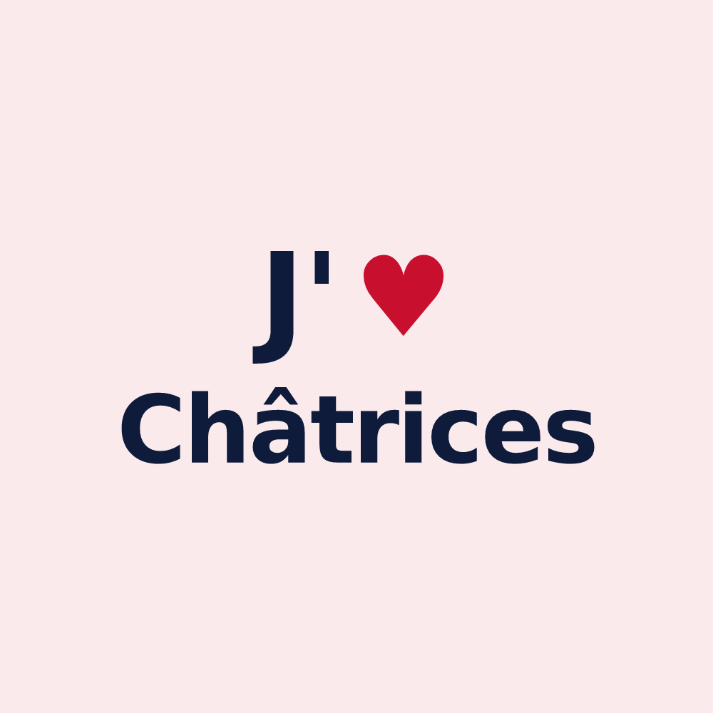 Magnet personnalisé Châtrices — design J'aime Châtrices