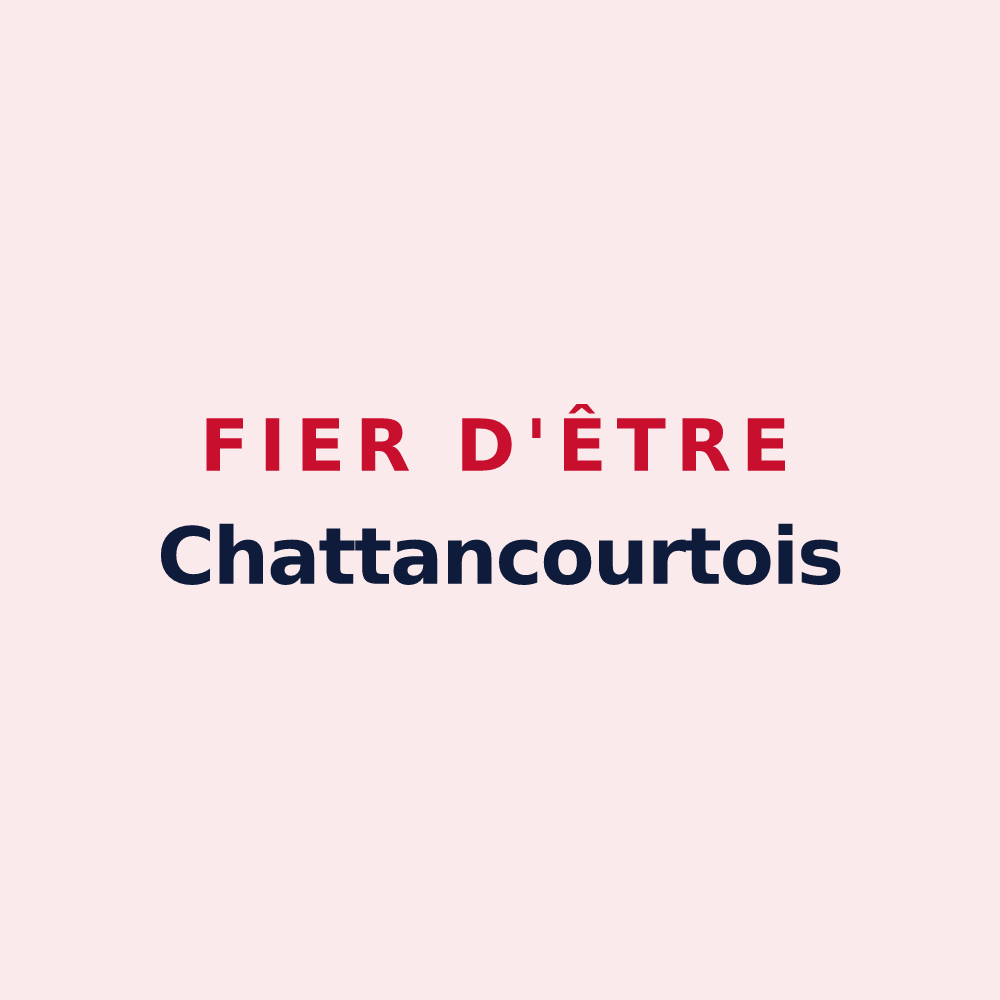 Magnet « Fier d'être Chattancourtois » — design pour Chattancourt