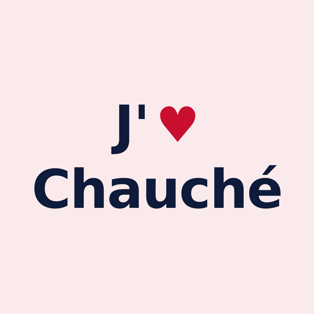 Magnet personnalisé Chauché — design J'aime Chauché