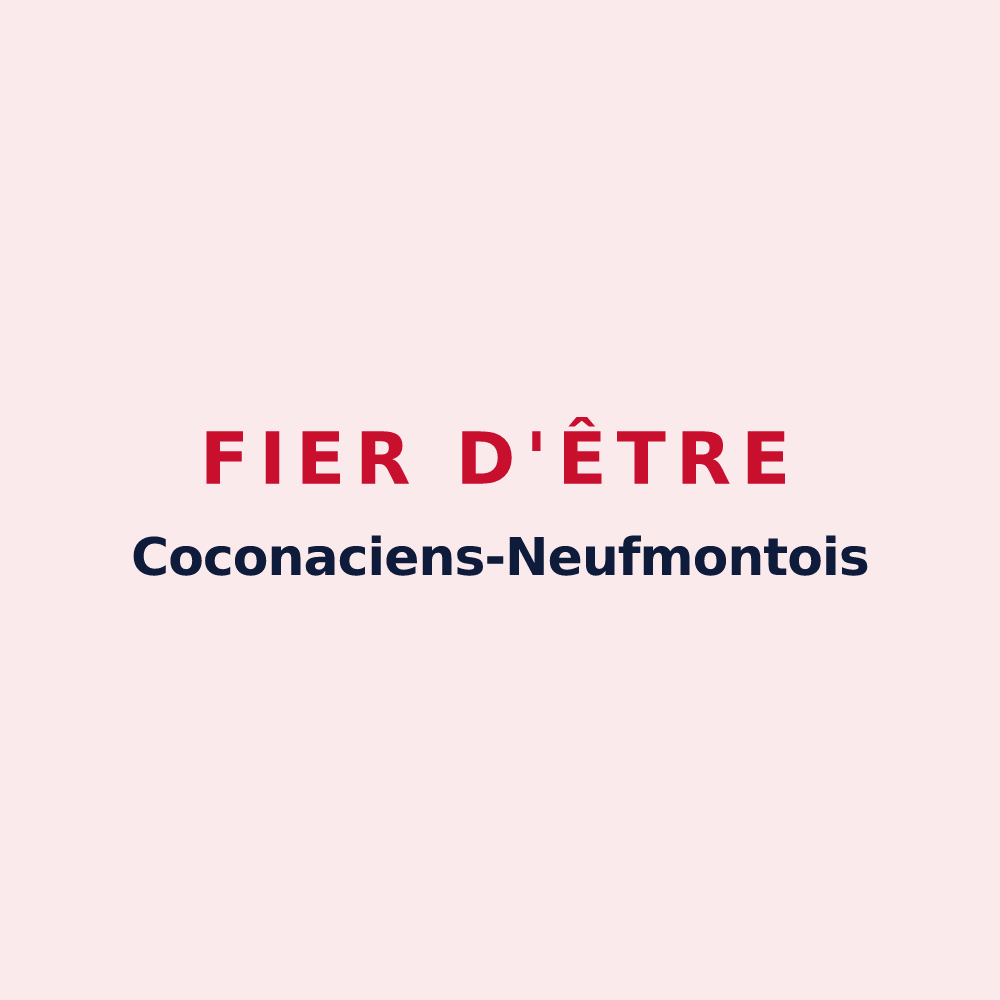 Magnet « Fier d'être Coconaciens-Neufmontois » — design pour Chauconin-Neufmontiers