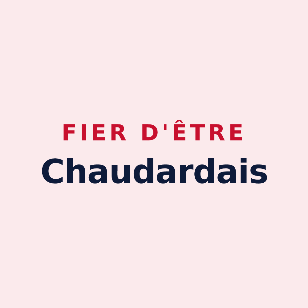 Magnet « Fier d'être Chaudardais » — design pour Chaudardes