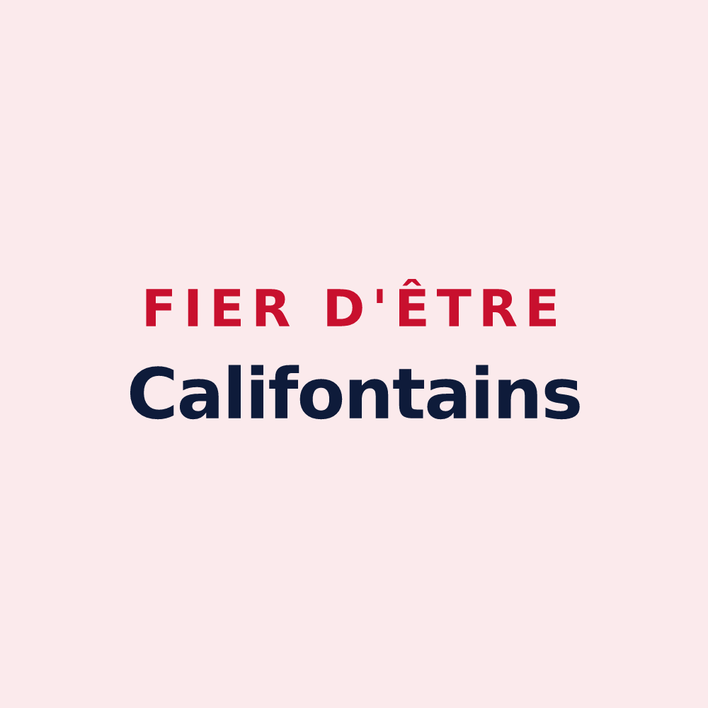 Magnet « Fier d'être Califontains » — design pour Chaudefonds-sur-Layon