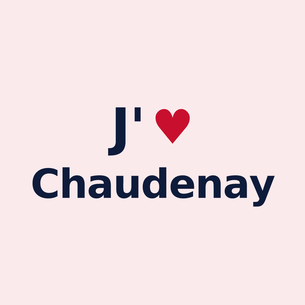 Magnet personnalisé Chaudenay — design J'aime Chaudenay
