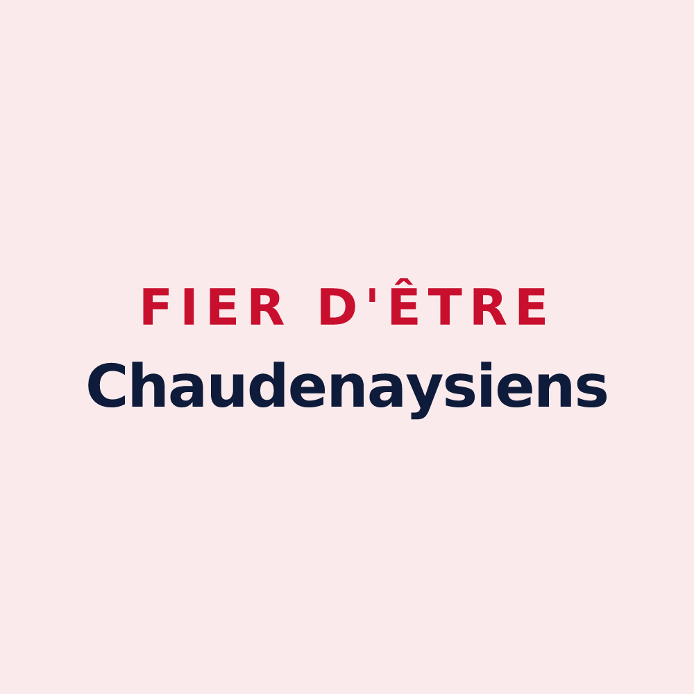 Magnet « Fier d'être Chaudenaysiens » — design pour Chaudenay