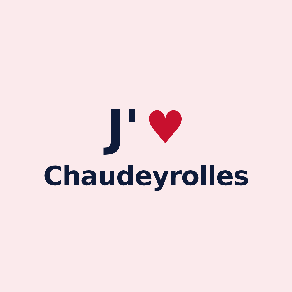 Magnet personnalisé Chaudeyrolles — design J'aime Chaudeyrolles