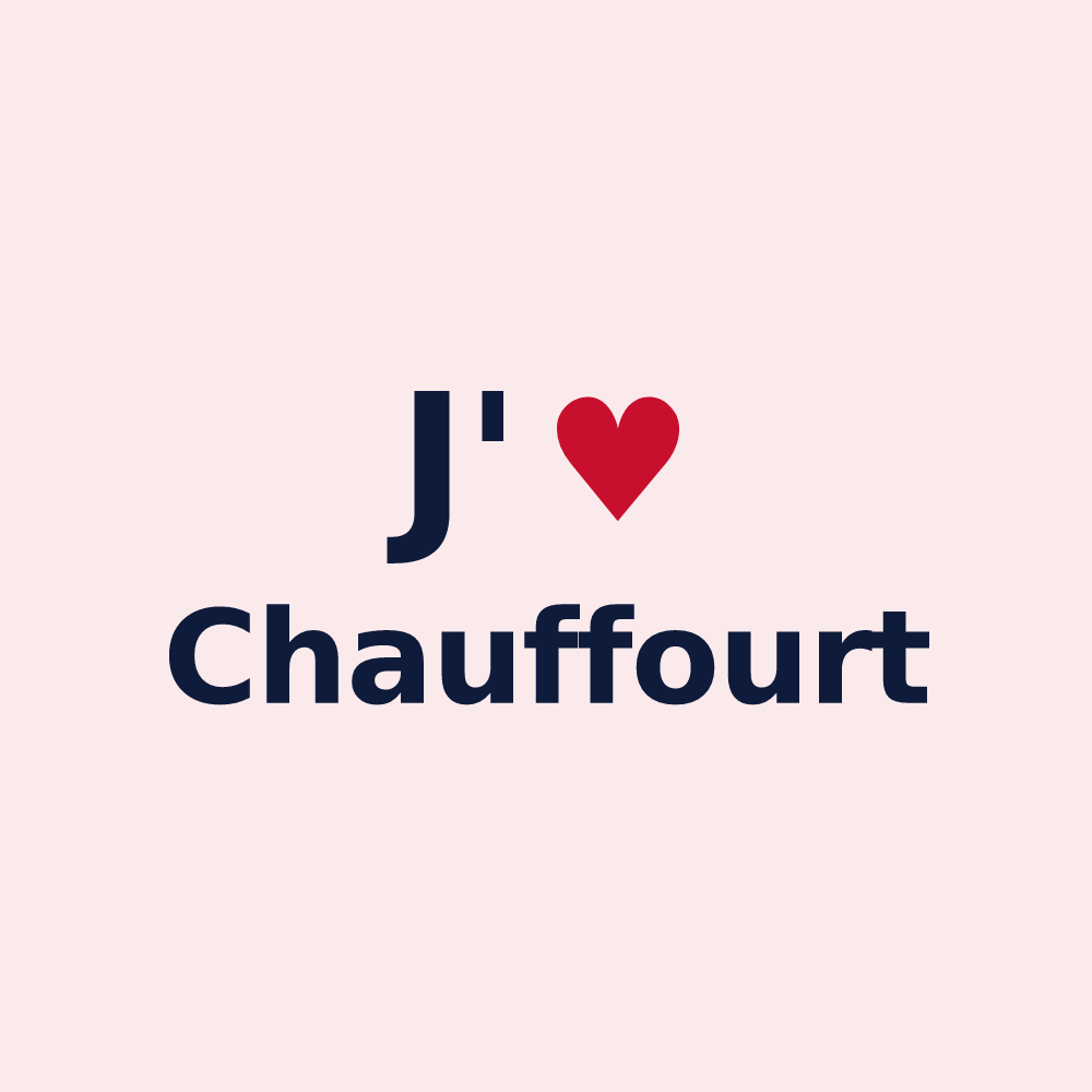 Magnet personnalisé Chauffourt — design J'aime Chauffourt