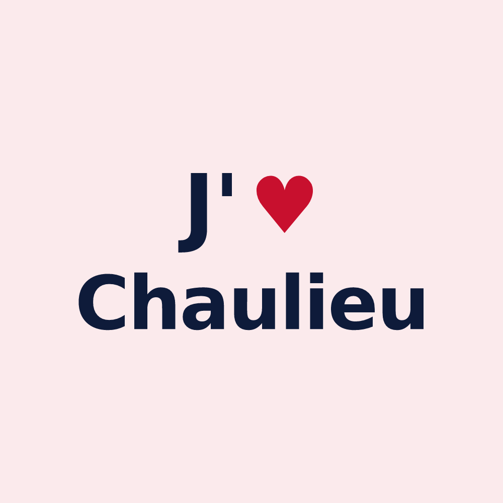 Magnet personnalisé Chaulieu — design J'aime Chaulieu