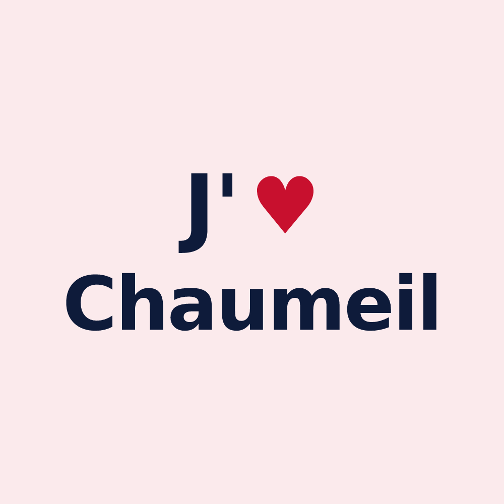 Magnet personnalisé Chaumeil — design J'aime Chaumeil