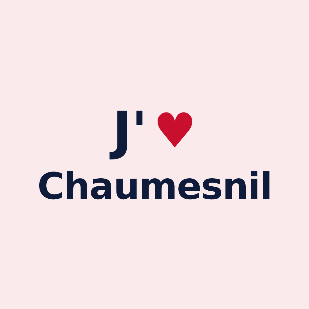 Magnet personnalisé Chaumesnil — design J'aime Chaumesnil