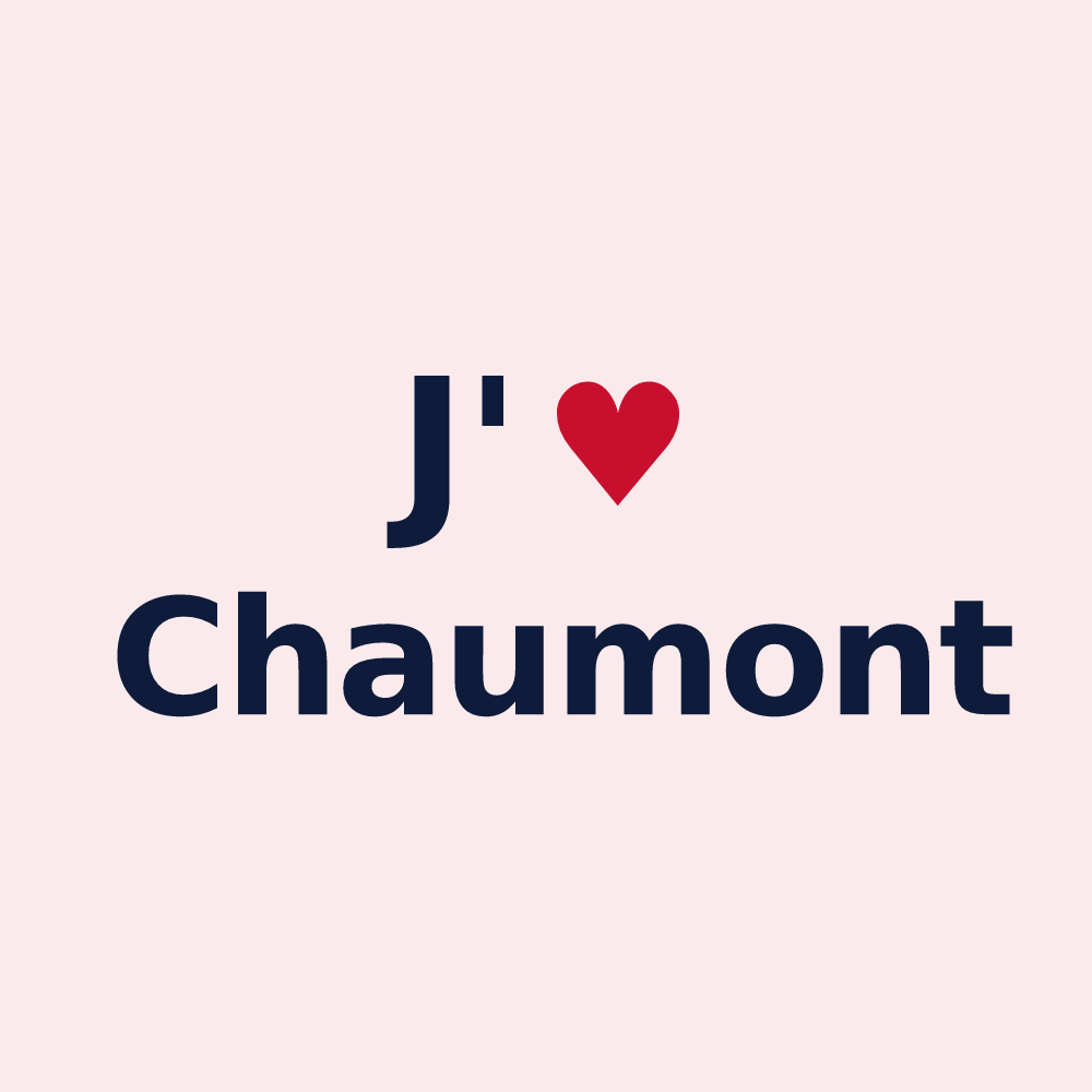 Magnet personnalisé Chaumont — design J'aime Chaumont