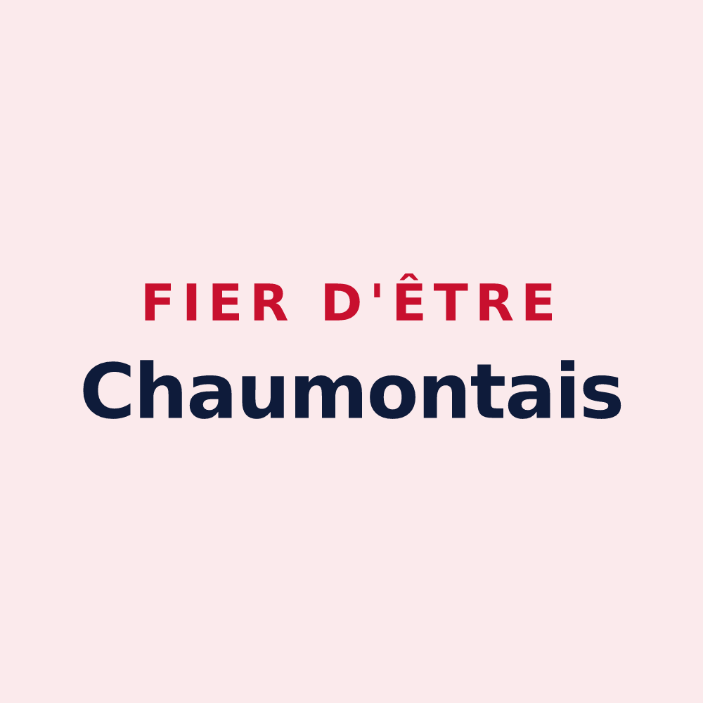 Magnet « Fier d'être Chaumontais » — design pour Chaumont-sur-Aire