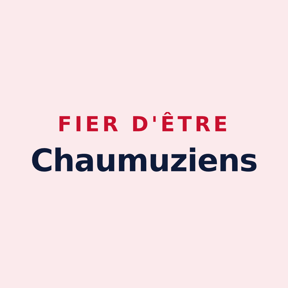 Magnet « Fier d'être Chaumuziens » — design pour Chaumuzy