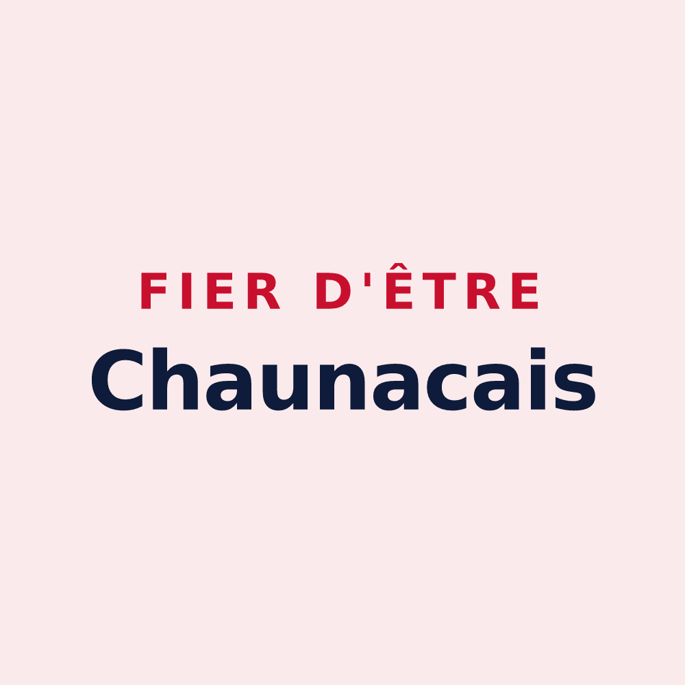 Magnet « Fier d'être Chaunacais » — design pour Chaunac