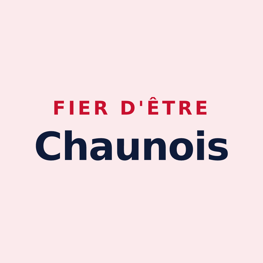 Magnet « Fier d'être Chaunois » — design pour Chauny