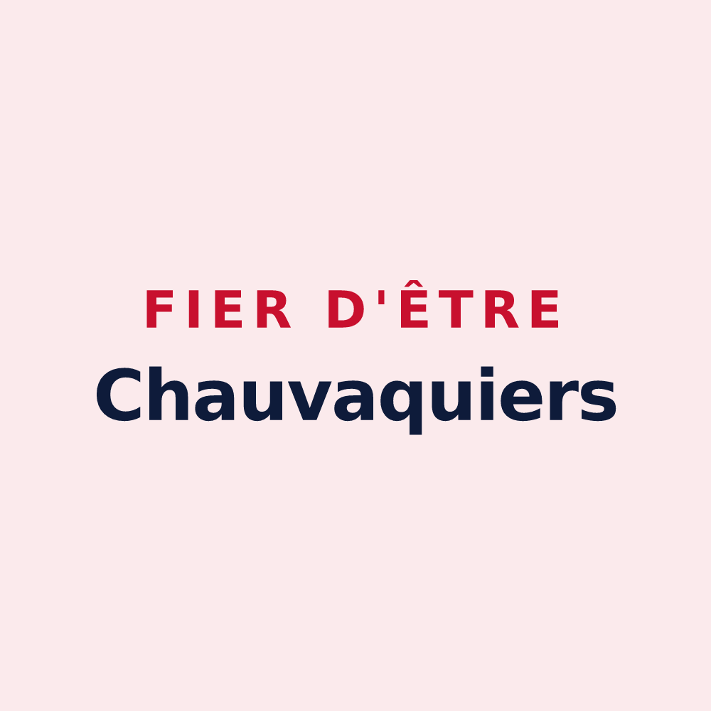 Magnet « Fier d'être Chauvaquiers » — design pour Chauvac-Laux-Montaux