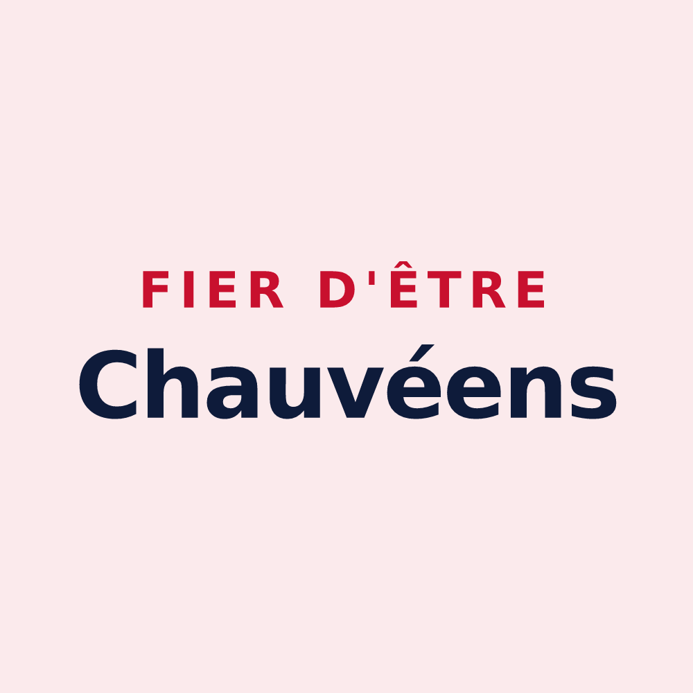 Magnet « Fier d'être Chauvéens » — design pour Chauvé
