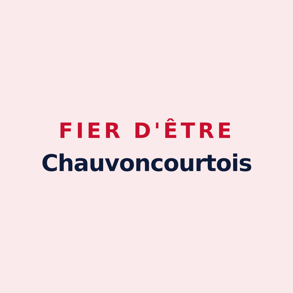 Magnet « Fier d'être Chauvoncourtois » — design pour Chauvoncourt