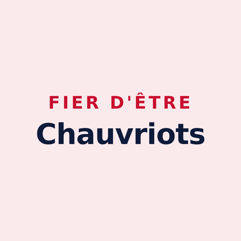 Magnet « Fier d'être Chauvriots » — design pour Chauvry
