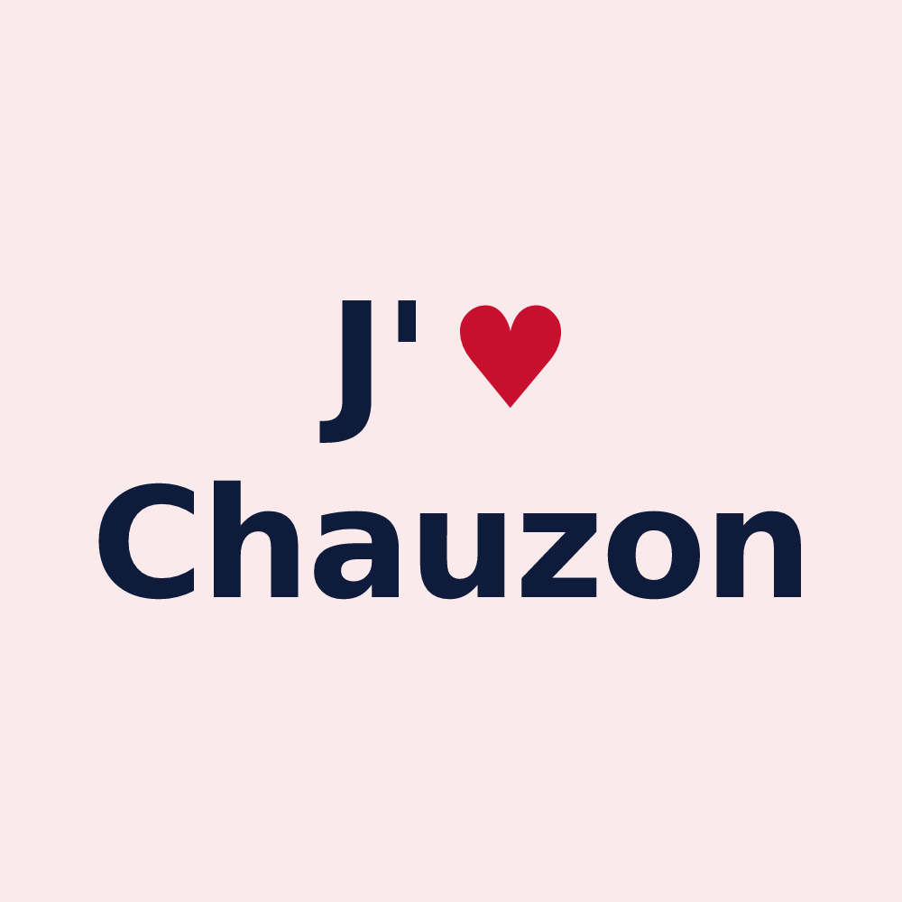 Magnet personnalisé Chauzon — design J'aime Chauzon