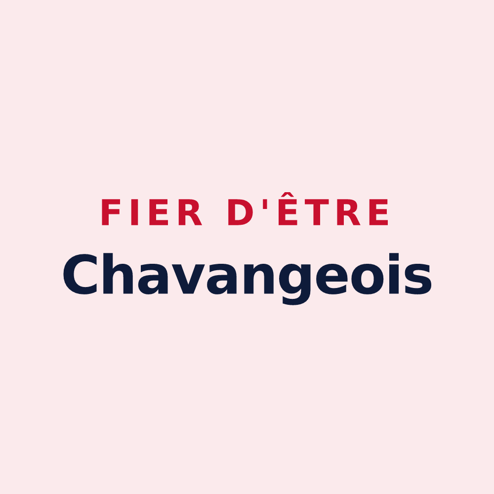 Magnet « Fier d'être Chavangeois » — design pour Chavanges