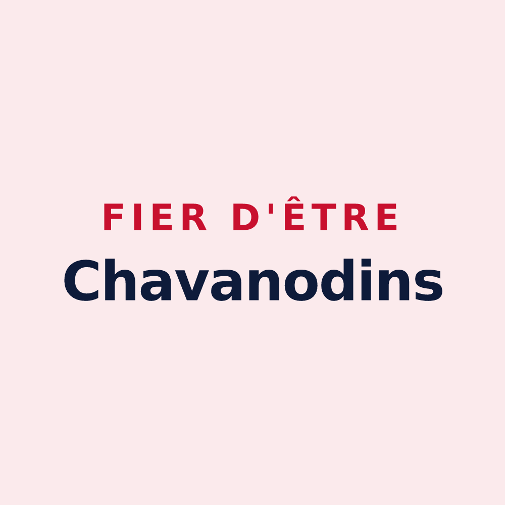Magnet « Fier d'être Chavanodins » — design pour Chavanod