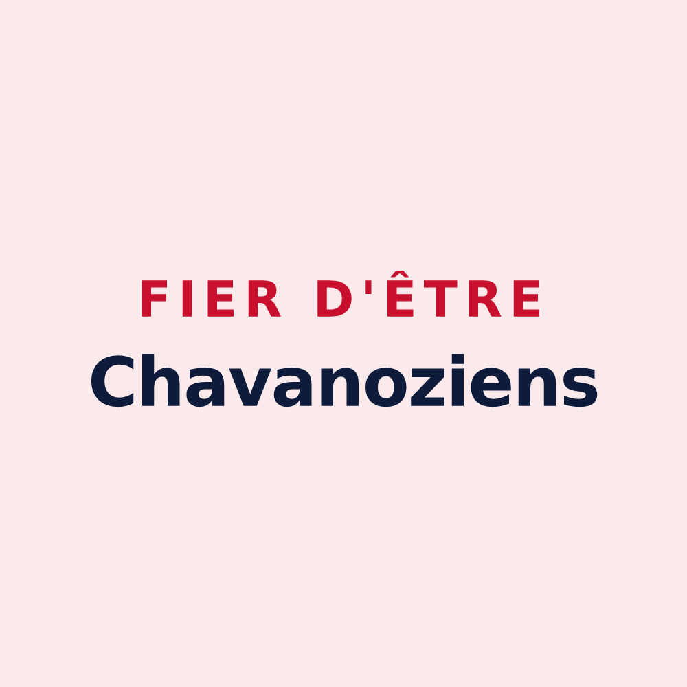 Magnet « Fier d'être Chavanoziens » — design pour Chavanoz