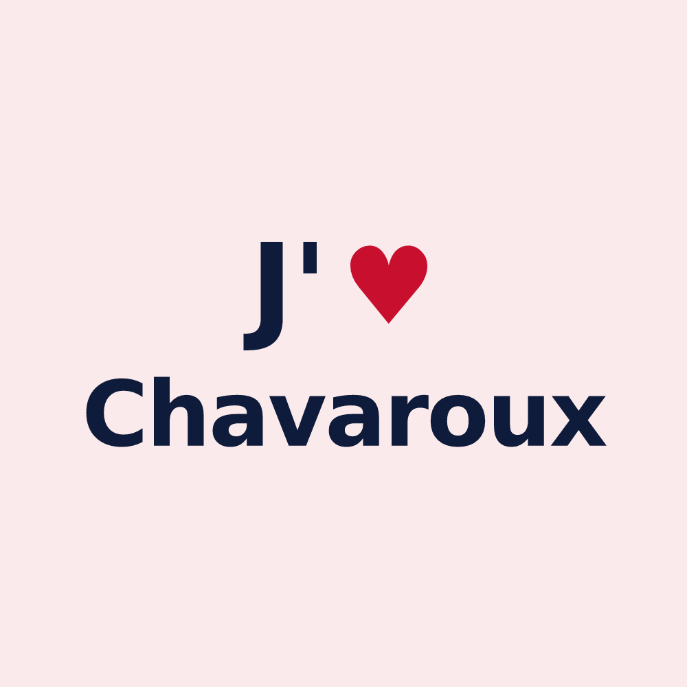 Magnet personnalisé Chavaroux — design J'aime Chavaroux