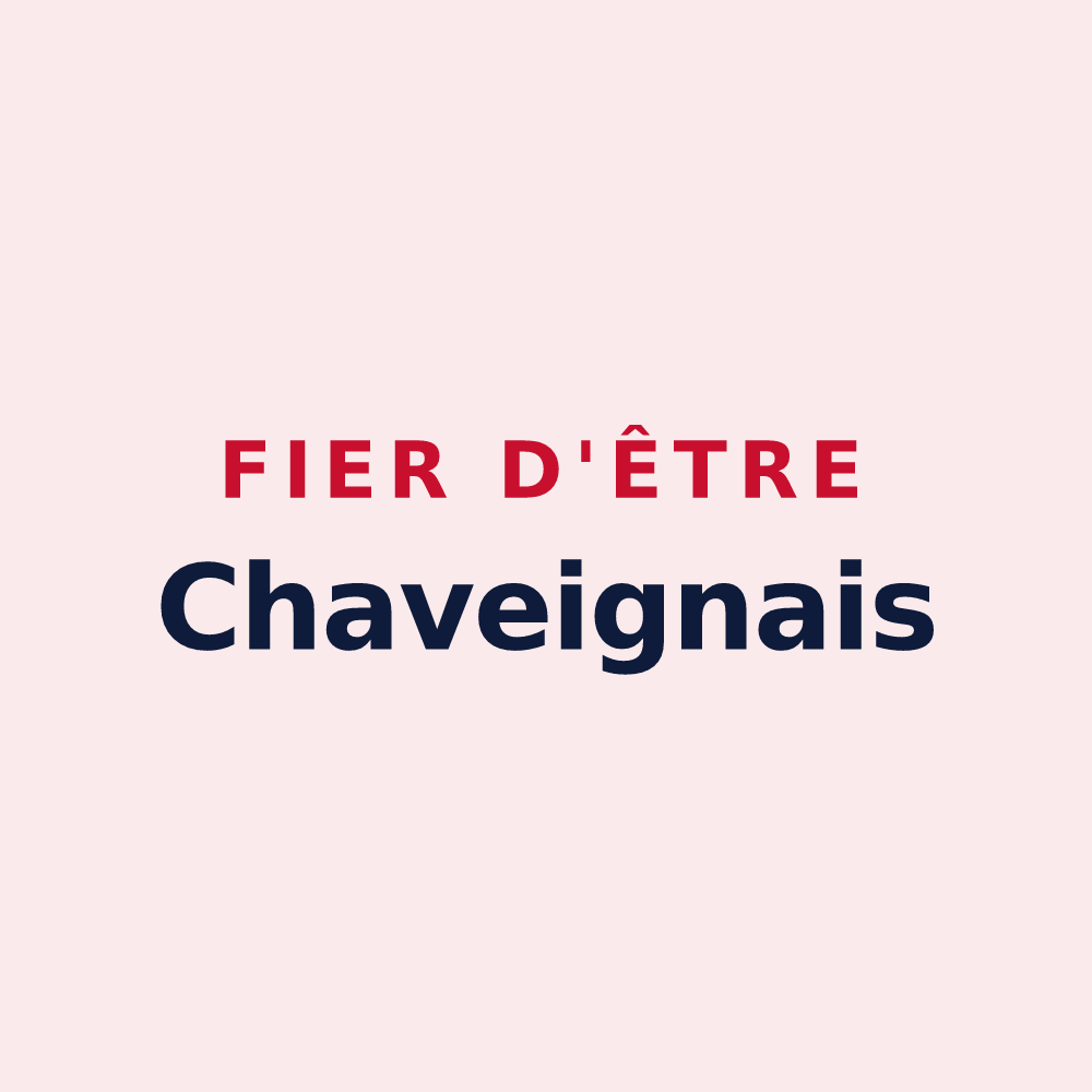 Magnet « Fier d'être Chaveignais » — design pour Chaveignes